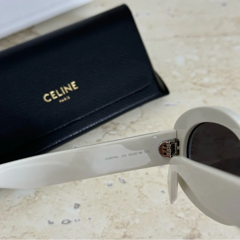 New! Celine Sunglasses, CL40194U 25A, oval, Triomphe, Authentic - Picture 13 of 13